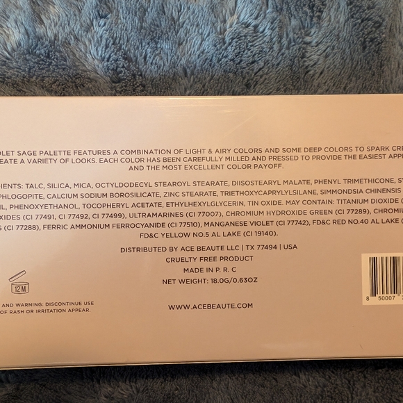 Ace Beaute Violet Sage Eyeshadow Palette 0.63oz 18g - Picture 4 of 6